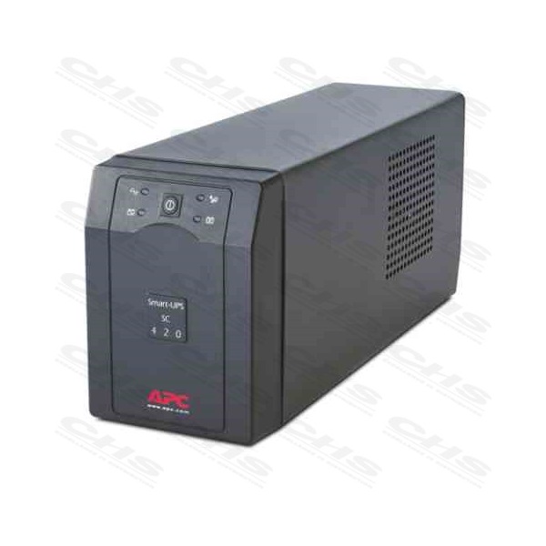 APC Smart-UPS SC620I (3+1 IEC13) 620VA (390 W) 230V Power-Saving LINE-INTERACTIVE szünetmentes tápegység, torony - RS232