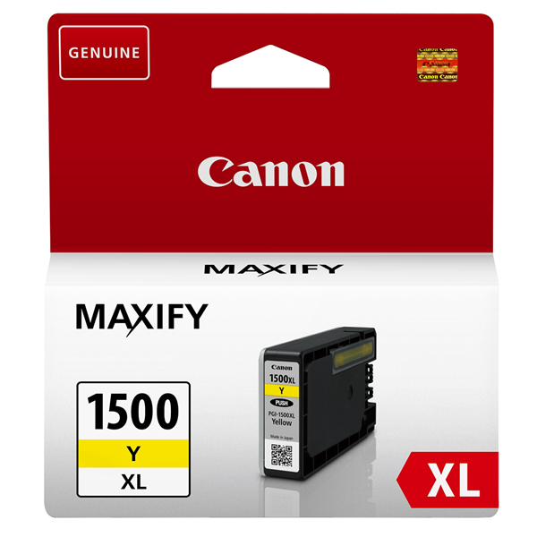 CANON Patron 1500XL, Sárga, MAXIFY MB2050/MB2150/MB2350/MB2750/MB2755, 12ml, 935 oldal