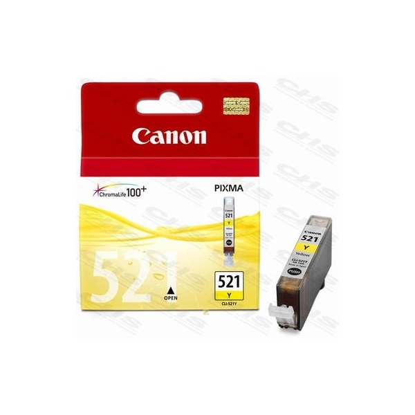 CANON Patron CLI-521, IP3600/IP4600/ IP4700-hoz Sárga (Yellow)