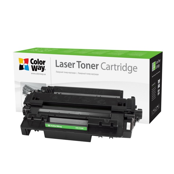 COLORWAY Standard Toner CW-C724M, 6000 oldal, Fekete - Can. 724; HP CE255A (55A)