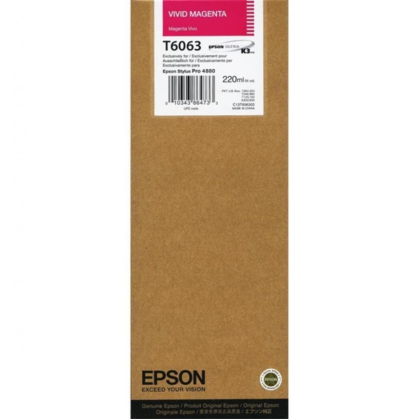 EPSON Tintapatron Vivid Magenta T606300 220 ml