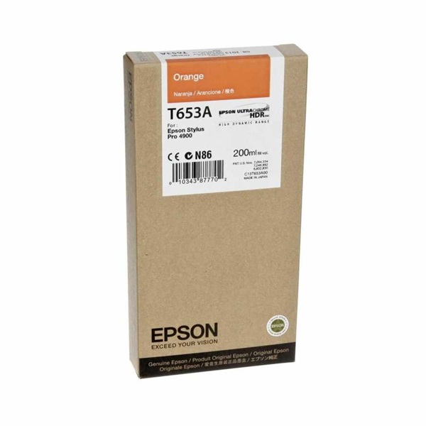 EPSON Tintapatron T653A Orange Ink Cartridge (200ml)