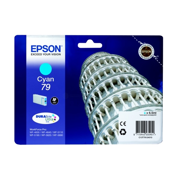 EPSON Tintapatron Singlepack Cyan 79 DURABrite Ultra Ink