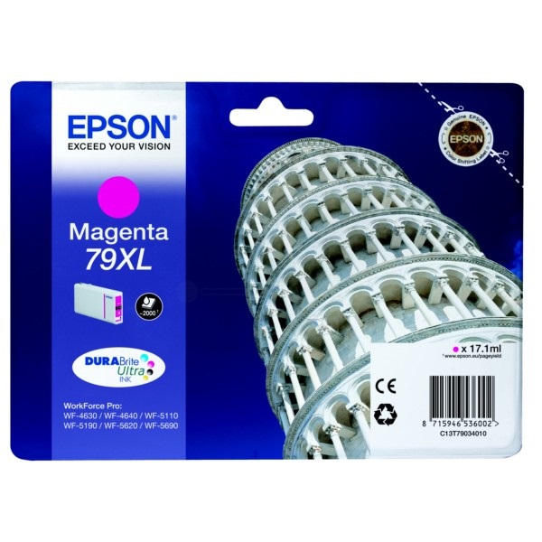 EPSON Tintapatron Singlepack Magenta 79XL DURABrite Ultra Ink