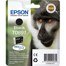EPSON Tintapatron Singlepack Black T0891 DURABrite Ultra Ink