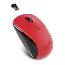 GENIUS Vezeték nélküli egér NX-7000, USB, 1200dpi, BlueEye, Piros