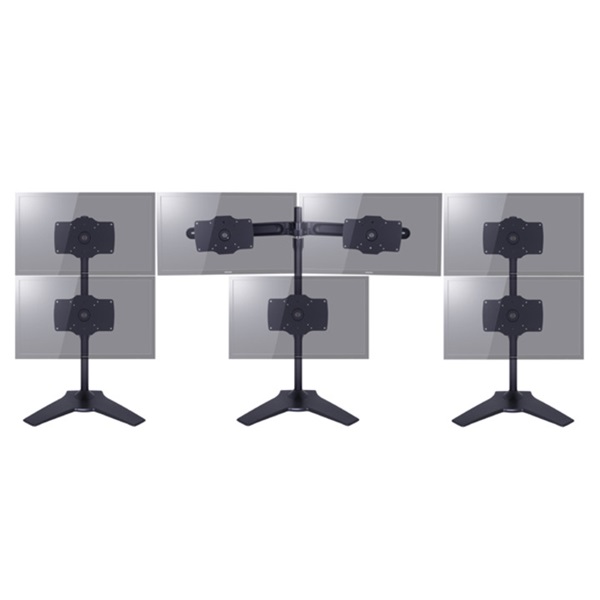 MULTIBRACKETS Asztali állvány (2 képernyős rögzítőkar), M VESA Desktopmount Dual Stand 24-32" (max.VESA: 200x100 mm)