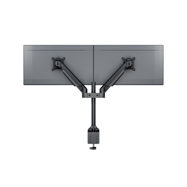 MULTIBRACKETS 2 karos asztali konzol, M VESA Gas Lift Arm Dual Black (15-32", max.VESA: 100x100 mm, 10 kg)