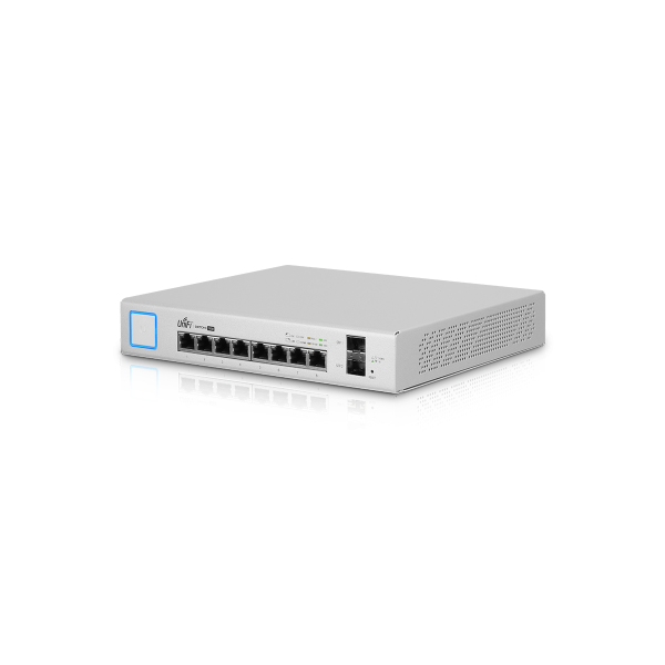 UBiQUiTi Switch 8x1000Mbps (POE+) + 2x1000Mbps SFP, Menedzselhető, Asztali - US-8-150W