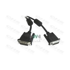 WIRETEK kábel DVI monitor Összekötő 3m, Male/Male, Dual Link, Árnyékolt