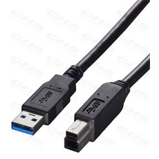 WIRETEK kábel USB 3.0 Összekötő A-B, 3m, Male/Male
