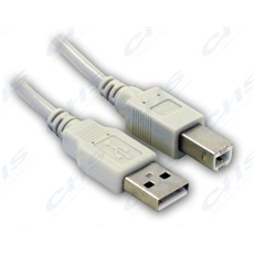 WIRETEK kábel USB Összekötő A-B, 1.8m, Male/Male