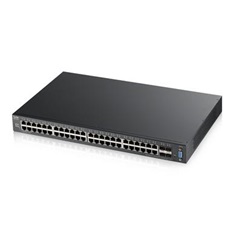 ZYXEL Switch 48x1000Mbps + 4x10Gigabit SFP+, Fémházas Menedzselhető (48GbE port), XGS2210-52-EU0101F