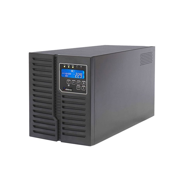 ABLEREX UPS, ARES PLUS, AR2000, 4xIEC + 2xSchuko,2000VA (1800 W) Online kettős konv. szünetmentes tápegység, torony, LCD