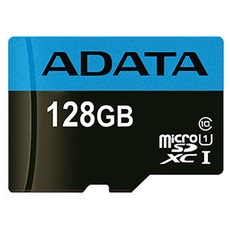 ADATA Memóriakártya MicroSDXC 128GB + Adapter UHS-I CL10 (100/25)
