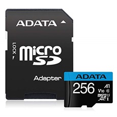 ADATA Memóriakártya MicroSDXC 256GB + Adapter UHS-I CL10 (100/25)