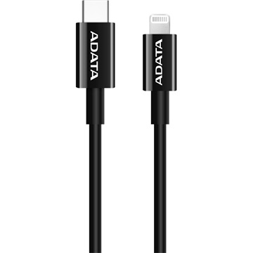 ADATA kábel USB C- Lightning 1m műanyag fekete
