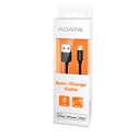 ADATA k&#225;bel USB - Lightning 1m műanyag fekete