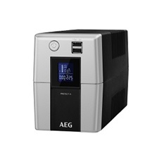 AEG UPS Protect A (3+1 IEC13) 500VA (300 W) LINE-INTERAKTÍV szünetmentes, torony, LCD - USB/RS232, +DIN-adapter