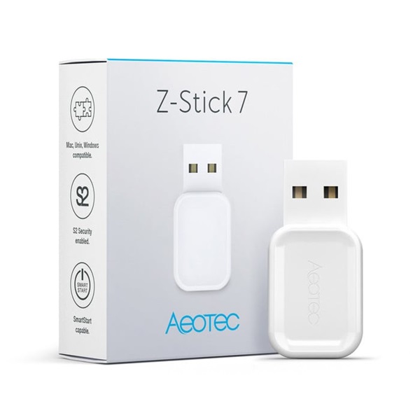 AEOTEC Vezérlő Központ, Z-Stick 7, WiFi-s, USB-s, fehér - ZWA010