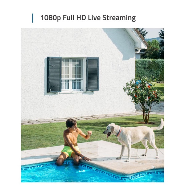 ANKER EUFYCAM2 Biztonsági Kamera Rendszer (2+1) 1080p, Széles látószög, WiFi-s, vízálló, - T88413D2