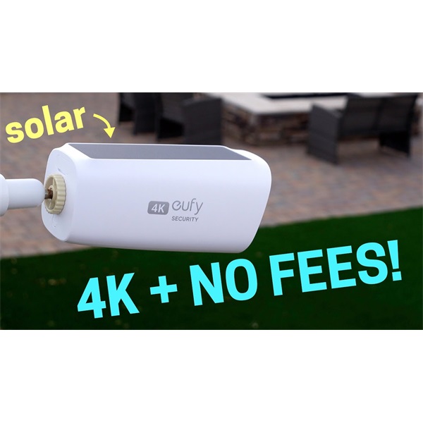 ANKER EUFYCAM3 Kamera 4K, Beépített Napelem, Akkumulátoros, Mozgásérzékelő, WiFi-s, vízálló, kültéri - T81603W1