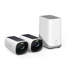 ANKER EUFYCAM3 S330 Biztonsági Kamera Rendszer (2+1) 4K, Beépített Napelem, WiFi-s, vízálló, kültéri - T88713W1