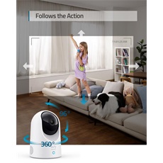 ANKER EUFY Kamera, E220 Solo IndoorCam P24, 2K, Mozgás követő, WiFi-s, beltéri - T8410322