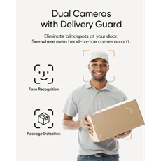 ANKER EUFY Kapucsengő, E340, Video Doorbell, HD(2K), Akkumulátoros, WiFi-s, kültéri  - T8214311