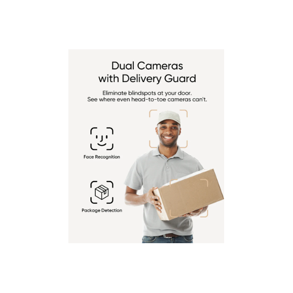 ANKER EUFY Kapucsengő, E340, Video Doorbell, HD(2K), Akkumulátoros, WiFi-s, kültéri  - T8214311