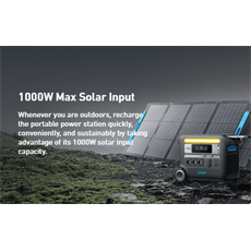 ANKER SOLIX Hordozható Akkumulátor F2000, PowerHouse 767, 2048Wh - 2300W, Bővíthető, EU, fekete