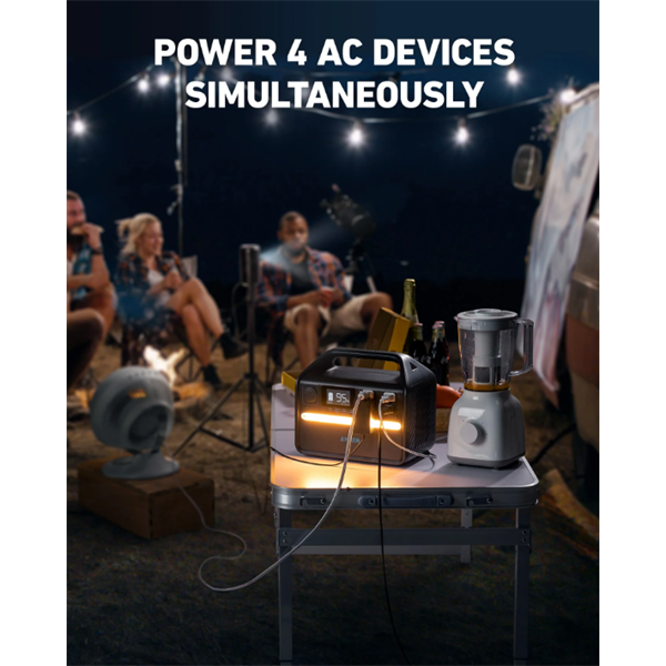 ANKER SOLIX Hordozható Akkumulátor PowerHouse 535, 512Wh - 500W, EU, fekete