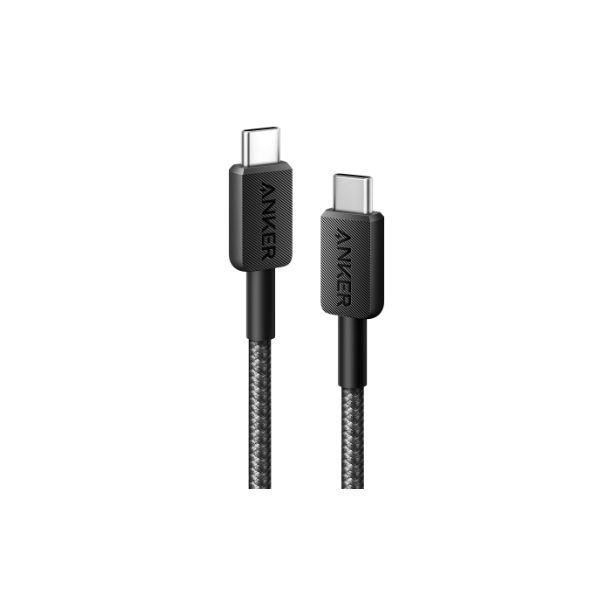 ANKER Töltőkábel, 322, USB-C - USB-C, 0,9 méteres, fekete - A81F5G11