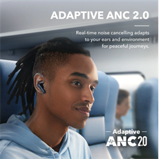 ANKER Vezeték Nélküli Fülhallgató, Soundcore Liberty 4 NC, sötétkék - A3947G31