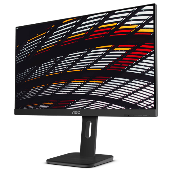 AOC IPS monitor 23.8" 24P1, 1920x1080, 16:9, 250cd/m2, 5ms, HDMI/DisplayPort/VGA/DVI/4xUSB, Pivot, hangszóró