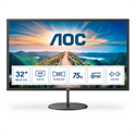 AOC IPS monitor 31.5&quot; Q32V4, 2560x1440, 16:9, 250cd/m2, 4ms, 75Hz, HDMI/DisplayPort, hangsz&#243;r&#243;