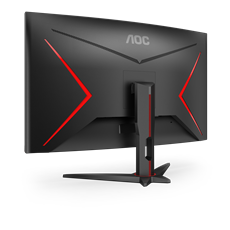 AOC Ívelt Gaming 240Hz VA monitor 31.5" C32G2ZE/BK, 1920x1080, 16:9, 300cd/m2, 1ms, 2xHDMI/DisplayPort