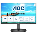 AOC VA monitor 21.5" 22B2H/EU, 1920x1080, 16:9, 250cd/m2, 4ms, 75Hz, VGA/HDMI