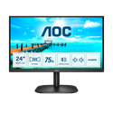 AOC VA monitor 23.8" 24B2XDAM, 1920x1080, 16:9, 4ms, 250cd/m2, 75Hz, HDMI/VGA/DVI, hangszóró
