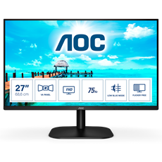 AOC VA monitor 27" 27B2DM, 1920x1080, 16:9, 4ms, 250cd/m2, VGA/DVI/HDMI