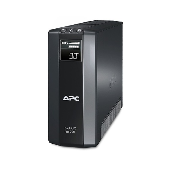 APC Back-UPS BR900G-GR (RS) (3+2 SCHUKO) 900VA (540 W) LCD 230V LINE-INTERACTIVE szünetmentes tápegység, torony - USB in