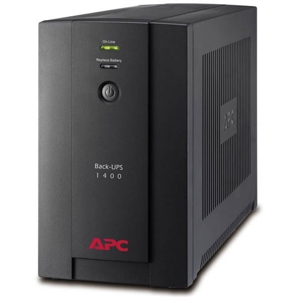 APC Back-UPS BX1400U-GR (4 Schuko) 1400VA (700 W) 230V, LINE-INTERACTIVE szünetmentes tápegység, torony