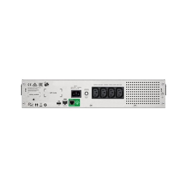 APC Smart-UPS SMC1500I-2UC (4 IEC13) 1500VA (600 W) LCD 230V, LINE-INTERAKTÍV szünetmentes tápegység, rackes Smart Con.