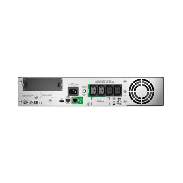 APC Smart-UPS SMT1000RMI2UC (4 IEC13) 1000VA (700 W) LCD 230V, LINE-INTERAKTÍV szünetmentes tápegység, rack(2U) SmartC