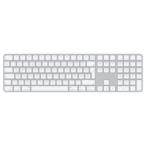 APPLE Magic Keyboard with Numeric Keypad Touch ID (2021)- HU, vezeték nélküli billentyűzet számbillentyűzettel - magyar