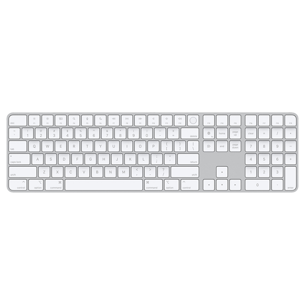 APPLE Magic Keyboard with Numeric Keypad Touch ID (2021) HU, vezeték nélküli billentyűzet számbillentyűzettel - US angol