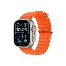 APPLE Watch Ultra2 Cellular, 49mm Titanium Case w Orange Ocean Band