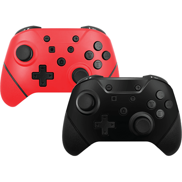 ARMOR3 NUCHAMP Nintendo Switch Kiegészítő Vezeték nélküli kontroller, Fekete & Piros (2-PACK)