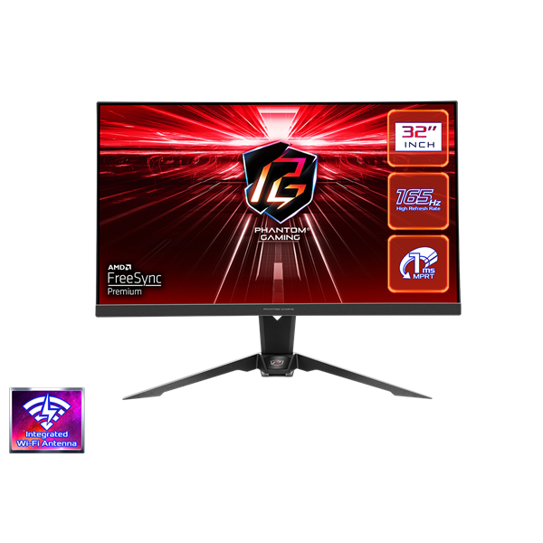 ASROCK PG32QF2B Gaming Monitor 31.5" VA, 2560x1440, HDMI/Displayport, 165Hz, HDR
