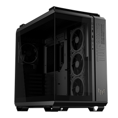 ASUS Ház TUF Gaming GT502, Tápegység nélkül, Fekete, Üvegfalú